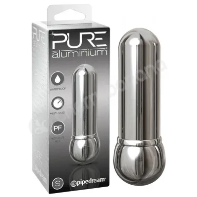 Pure Aluminium Small Silver Bullet Vibrator