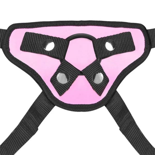Lux Fetish Pretty In Pink Strap On Harness