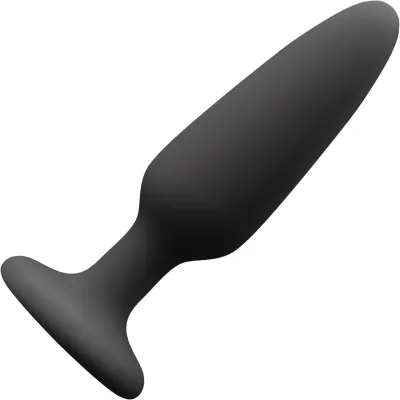 Colours Black Pleasure Plug Silicone Suction Cup Small Butt Plug