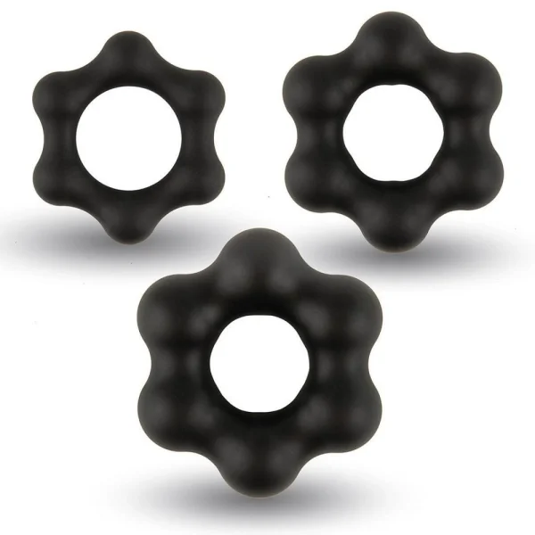 Velv'Or Rooster Milo Set of 3 Soft Silicone Cock Rings — image 6 of 11