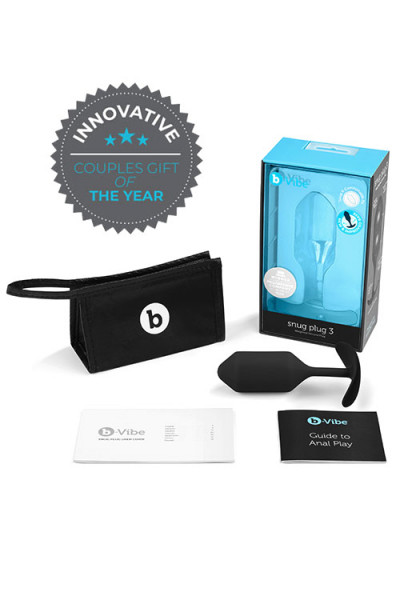 B-Vibe Weighted Silicone 4.7" Snug Butt Plug 3 (180g)