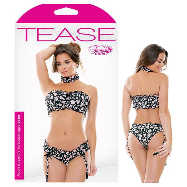 Tease -  Juliet Ruffle Bandeau, Choker & Panty