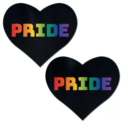 Pastease Rainbow Pride Black Hearts