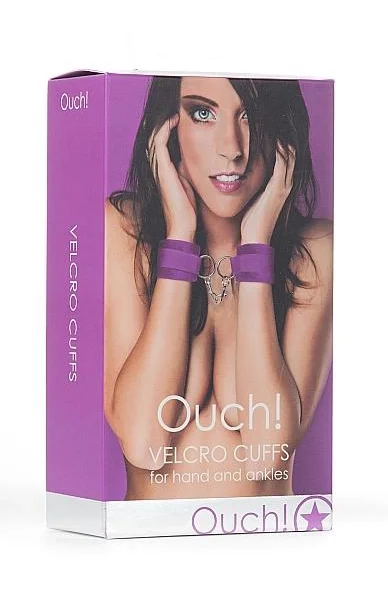 Ouch Velcro Cuffs Purple