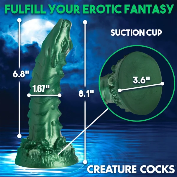 Creature Cocks - Cockness Monster Lake Creature Silicone Dildo