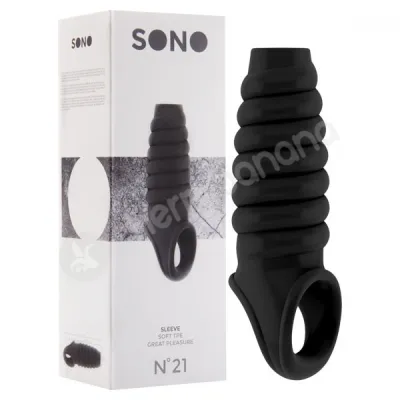 Sono No 21 Black Dong Penis Extension Sleeve