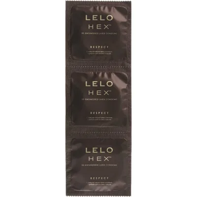 LELO LELO HEX Respect XL Thin Luxury Condom 36 condoms Dark Brown 36 condoms0 79 kilograms