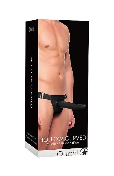Hollow Curved Strap On - Black -