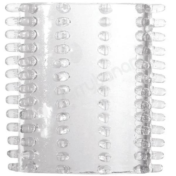 Adam & Eve Super-Stretch Clear Penis Tickler Sleeves - Set Of 7