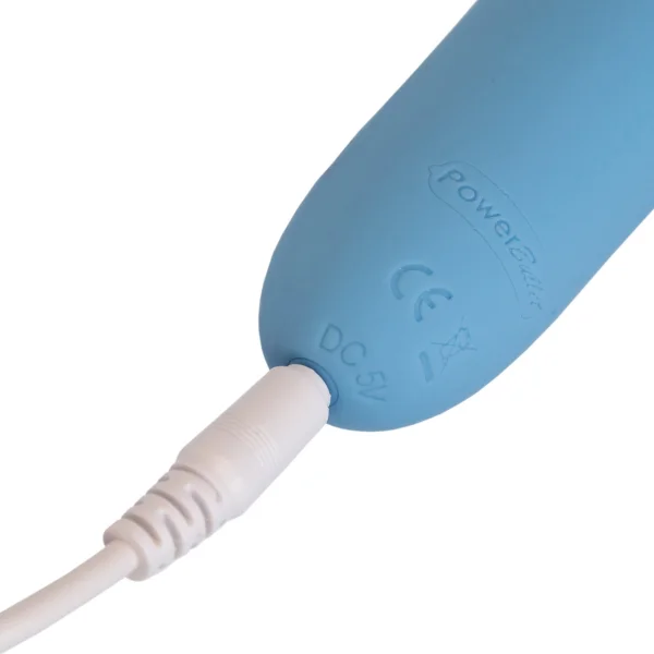 Wonderlust Destiny Silicone Rechargeable Wand Massager - Blue