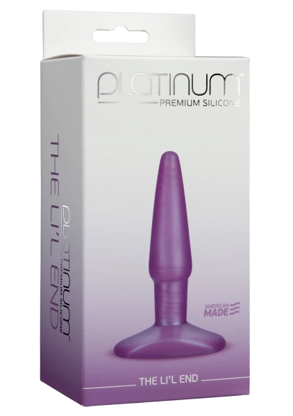 Platinum Premium Silicone The Li'l End Butt Plug - Purple