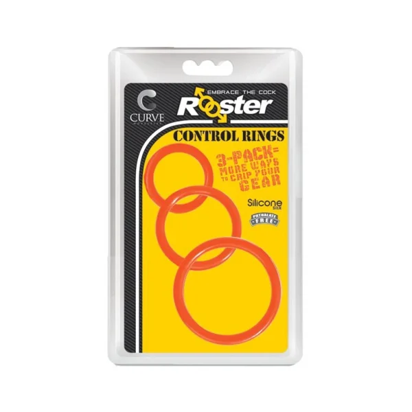 Rooster Control Rings Cock Ring Trio — image 4 of 7
