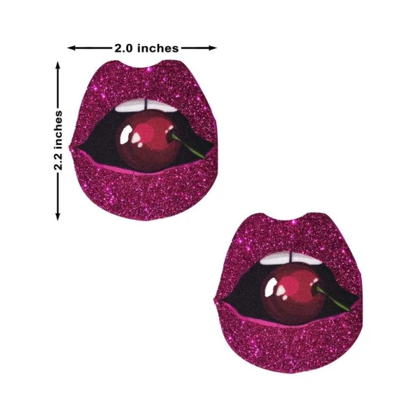 Neva Nude Pasty Lips With Cherry Glitter Pink