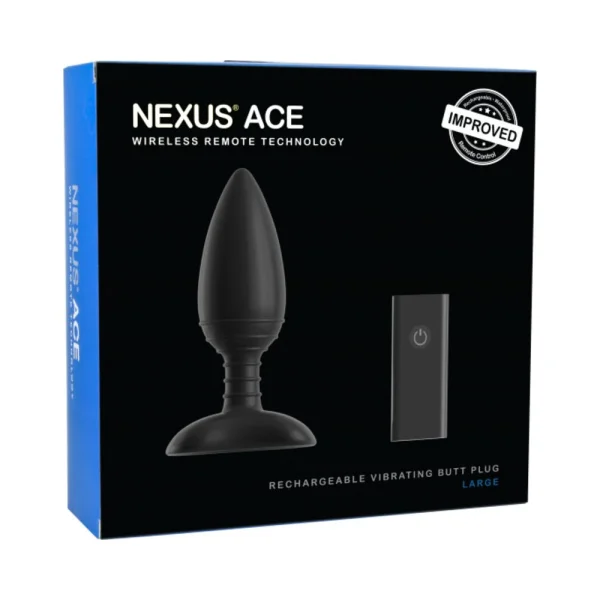 Nexus Ace Remote Control Large Butt Plug Black — image 4 of 4