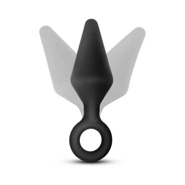 Blush Anal Adventures Platinum Silicone Loop Plug - Small Black