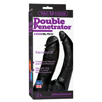 Vac U Lock CODE BLACK Double Penetrator The Naturals
