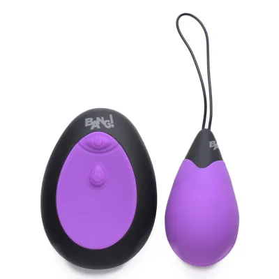 Bang 10x Silicone Vibrating Egg Purple