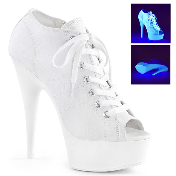 6 inches Heel,1 3/4 inches PF Open Toe Sneaker, Side Zip — image 17 of 20