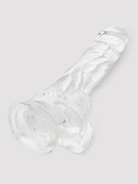 Lovehoney Enjoy Clear Dildo with Balls 7 Inch