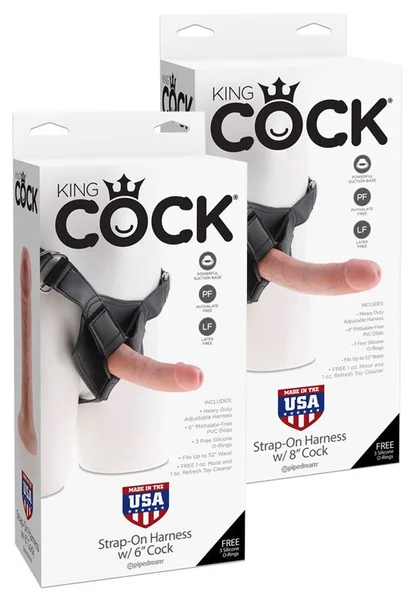 King Cock - Strap-On Harness with Dildo (Flesh) — image 3 of 3
