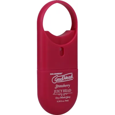 GoodHead Juicy Head Dry Mouth Spray To Go 30 oz By Doc Johnson Strawberry