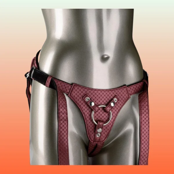 Her Royal Harness the Regal Queen Red Strap-On Harness