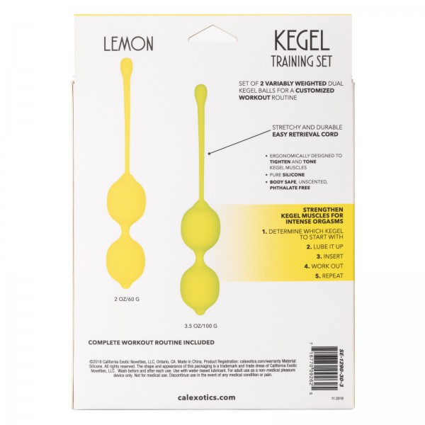 Kegel Training Set - Lemon