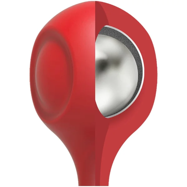 Anal Essentials Weighted Silicone Anal Balls - Red