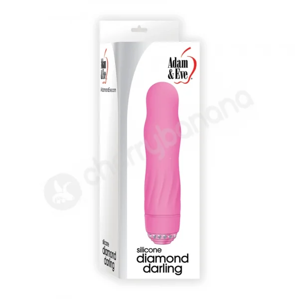 Adam & Eve Pink Silicone Diamond Darling Vibrator