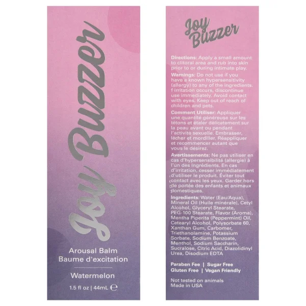 Joy Buzzer - Watermelon - 1.5 Fl. Oz.- 44ml