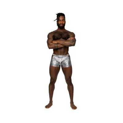 Men s Clothing Male Power S naked Pouch Short Silver black S