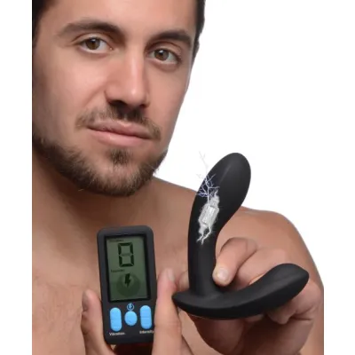 E stim Pro Silicone Vibrating Prostate Massager With Remote Control