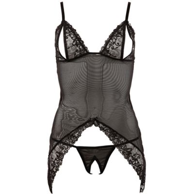 Transparentes Kleid und String Small