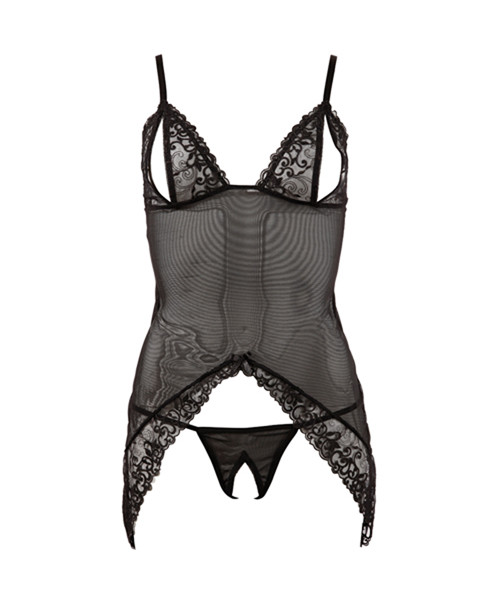 Transparentes Kleid und String - Small