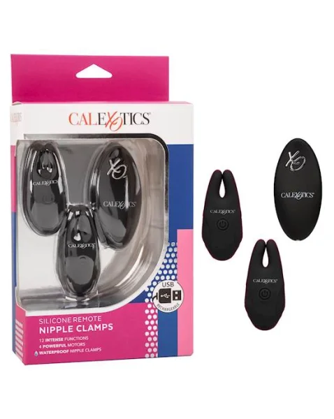 Silicone Remote Nipple Clamps - Black