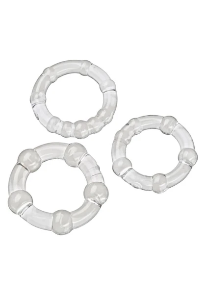 Cloud 9 - Cockring Combo Beaded Black