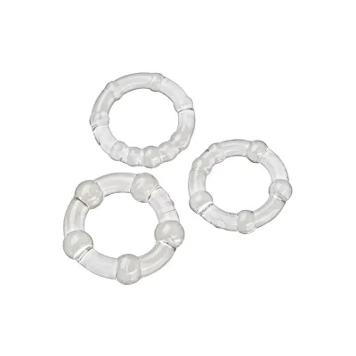 Cloud 9 Cockring Combo Beaded Black