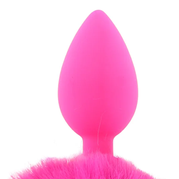 Neon Bunny Tail - Pink
