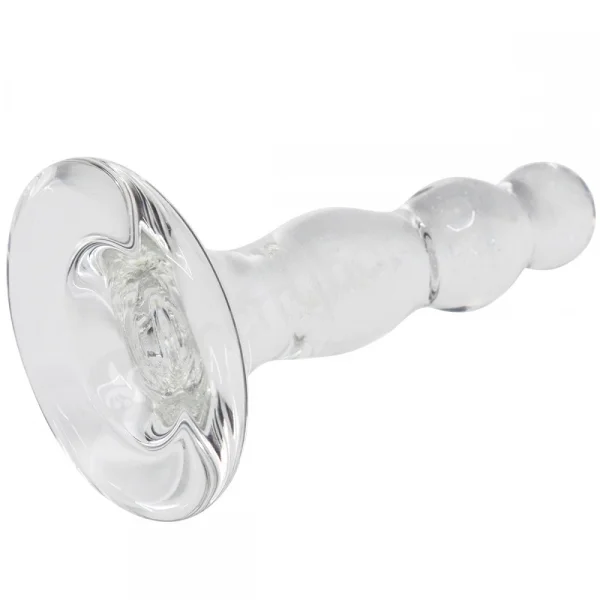 Crystal Pleasures Glass Triple Delight Butt Plug