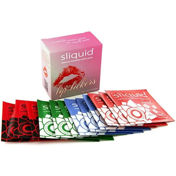 Sliquid Lip Lickers Lube Cube | .17oz 12-Pack
