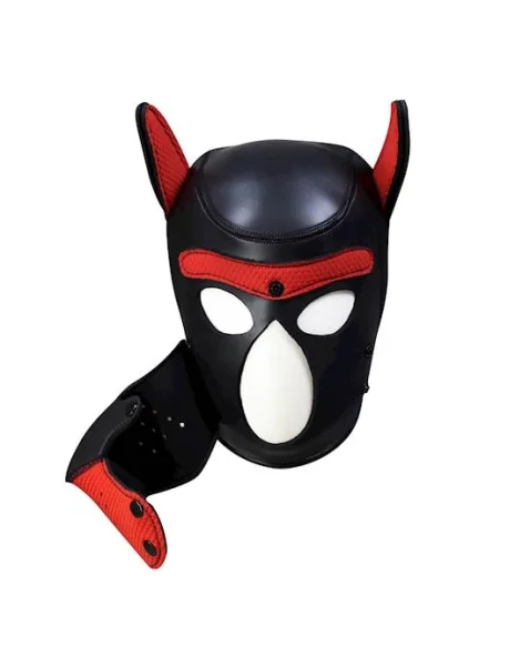 Mans Best Friend Puppy Hood - Red/black