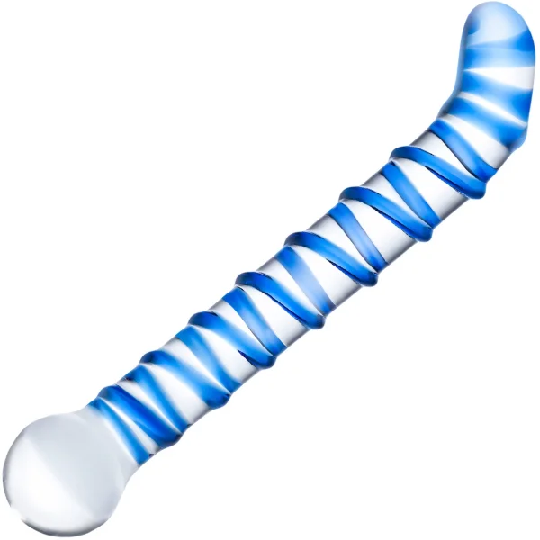 Mr.  Swirl 6.5" Glass Glass Dildo