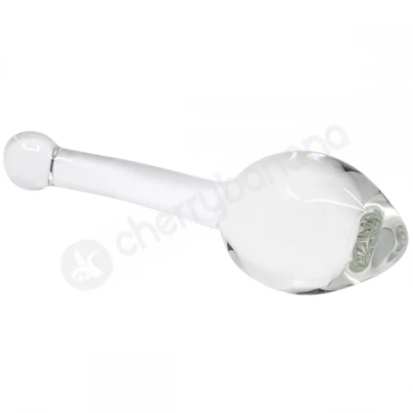 Crystal Pleasures Glass Smooth Slider Double Dildo Plug