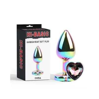 Rainbow Heart Butt Plug