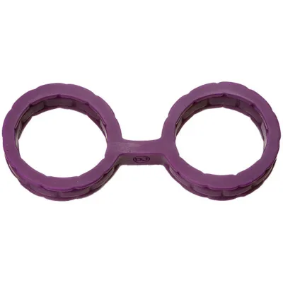 Japanese Bondage Silicone Cuffs Large Purple
