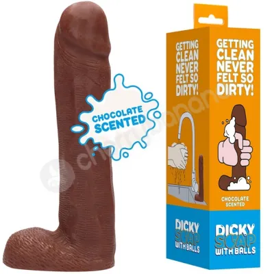 S Line Dicky Soap With Balls Chocolate Scented Novelty Hand Soap