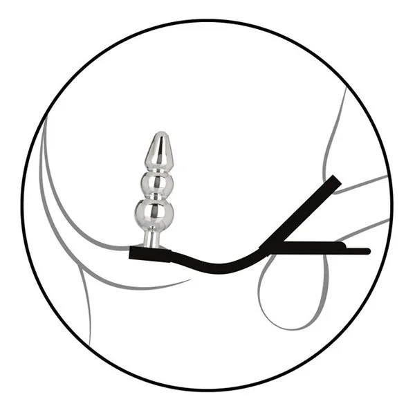 CalExotics Star-F Sparkling Gem Beaded Butt Plug & Dual Penis Enhancer