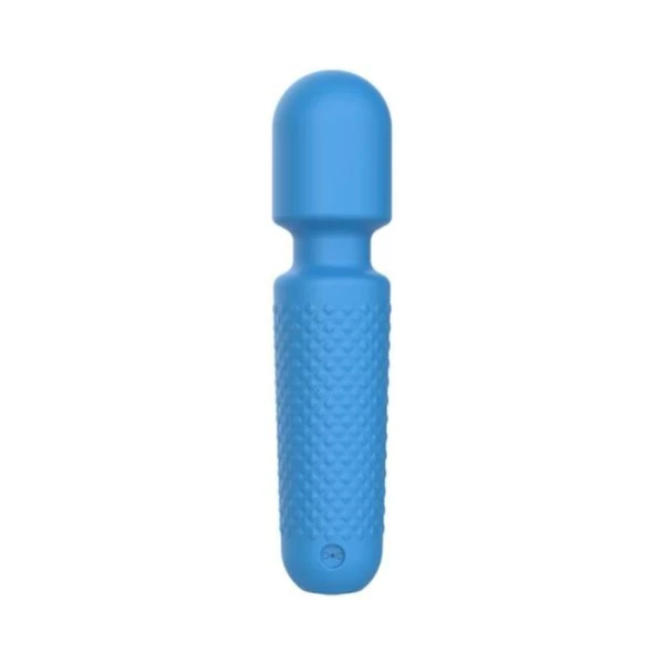 Personal Massagers: Emojibator Tiny Wand Emoji Vibrator Electric Blue