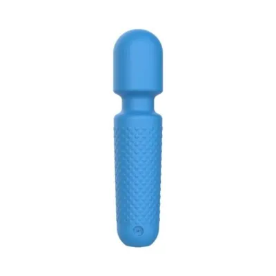 Personal Massagers Emojibator Tiny Wand Emoji Vibrator Electric Blue