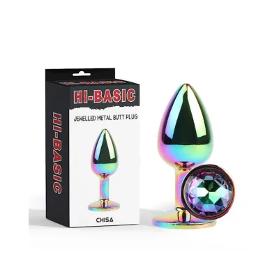 Jewelled Metel Butt Plug 2 8 Inch